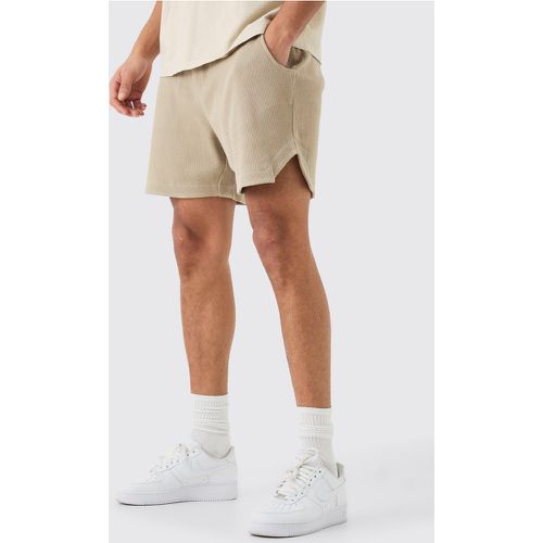 Pantaloncini rilassati con trama a nido d'ape - boohoo - Modalova