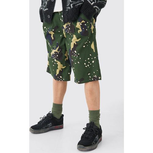 Pantaloni tuta in fantasia militare comodi con cintura in vita - boohoo - Modalova