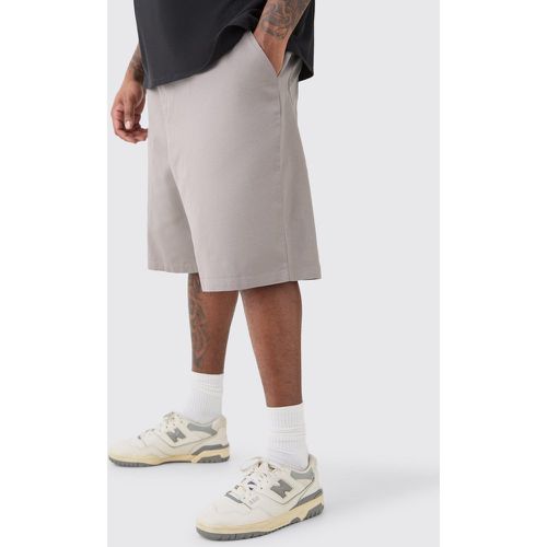 Pantalón Deportivo Plus De Sarga Con Cintura Fija - boohoo - Modalova