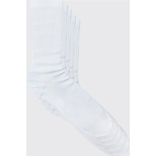 Plain Sports Socks, Blanco - boohoo - Modalova