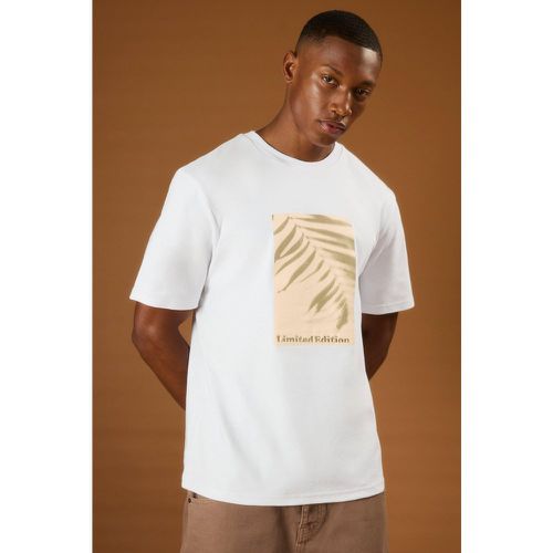 Heavyweight Interlock Palm Graphic Embroidered T-Shirt - boohoo - Modalova