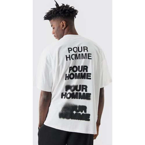 T-shirt oversize pesante Homme - boohoo - Modalova