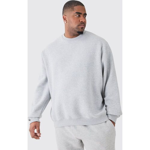 Plus Basic Sweatshirt In Grey Marl - boohoo - Modalova