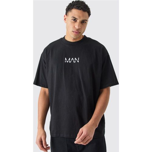Camiseta Man Básica Oversize Con Cuello Extendido - boohoo - Modalova