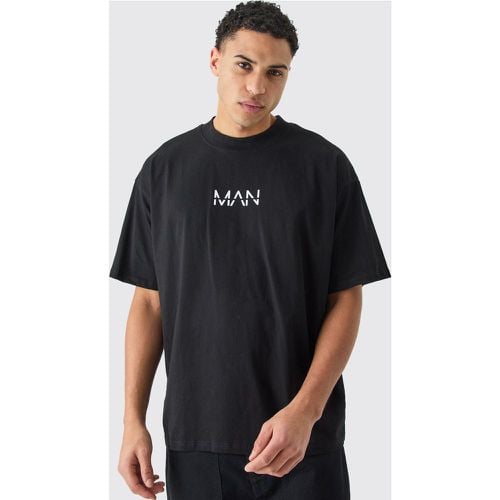 T-shirt oversize Man Dash Basic con girocollo esteso - boohoo - Modalova