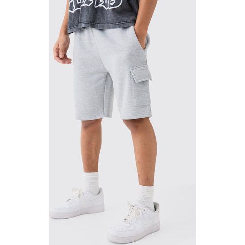 Pantalón Corto Cargo Holgado, Gris - boohoo - Modalova