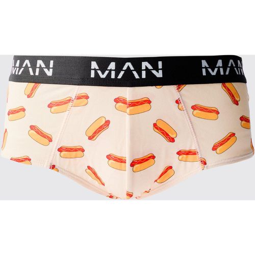 Slip con stampa Man Hot Dog, Multi - boohoo - Modalova