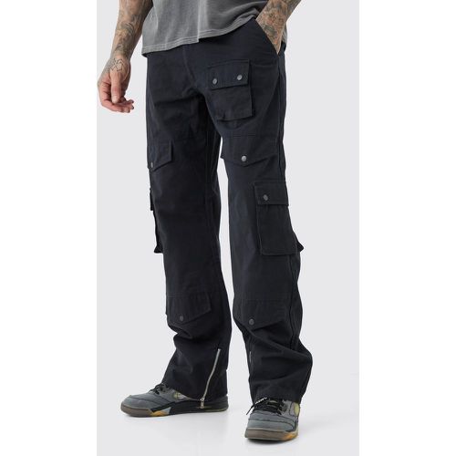 Pantalón Tall Cargo Holgado De Sarga - boohoo - Modalova