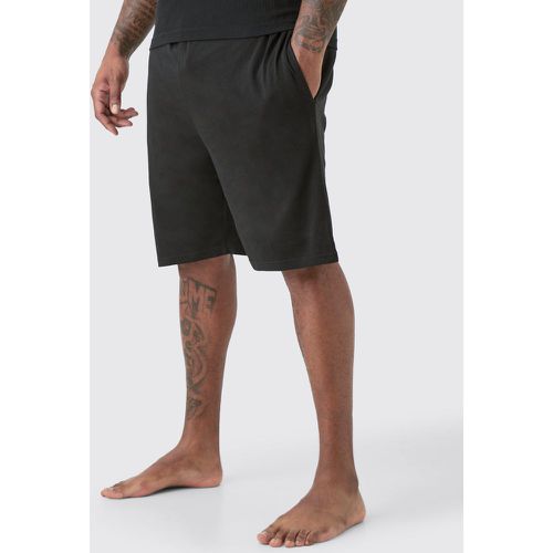 Plus Man Loungewear Shorts In Black - boohoo - Modalova