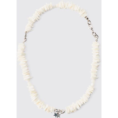 Shell And Pearl Neclace With Star Pendant In White - boohoo - Modalova