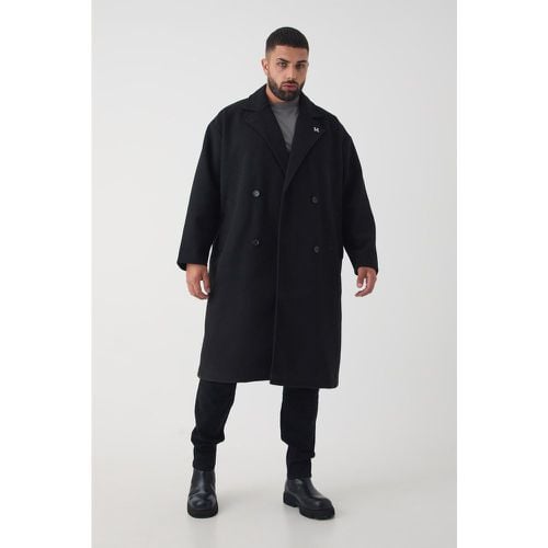 Soprabito a doppiopetto Plus Size oversize con spalle scese - boohoo - Modalova