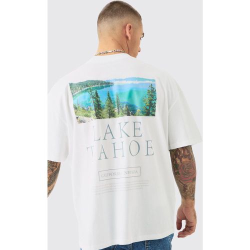 Oversized Lake Tahore Landscape T-shirt - boohoo - Modalova