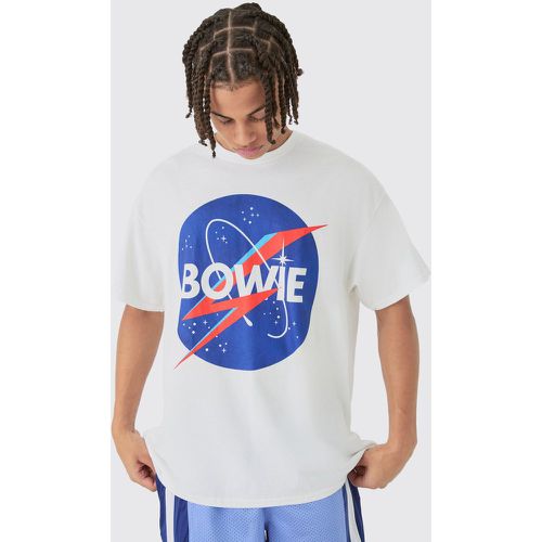 T-shirt oversize ufficiale Bowie - boohoo - Modalova