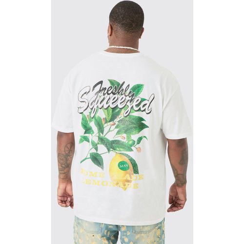 Plus Homemade Lemonade Printed T-Shirt In White - boohoo - Modalova