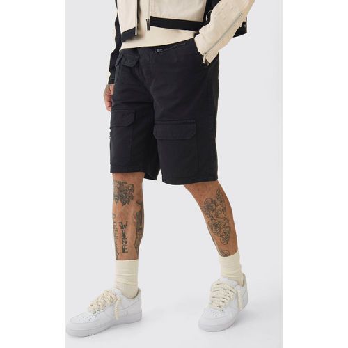 Pantalón Corto Tall Holgado Con Cintura Elástica Y Cordón Elástico En Contraste - boohoo - Modalova