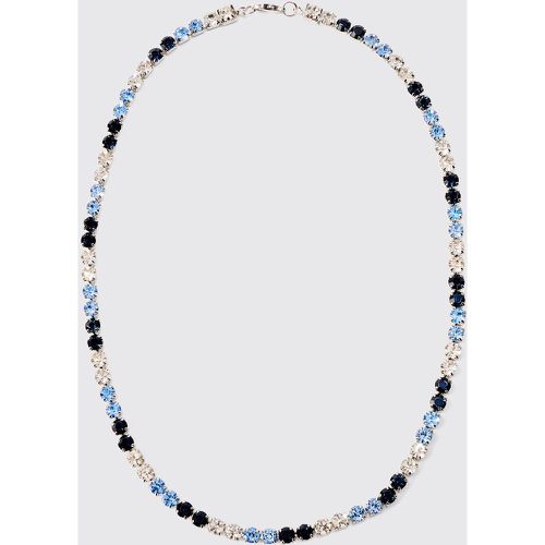 Iced Necklace In Blue, Azzurro - boohoo - Modalova