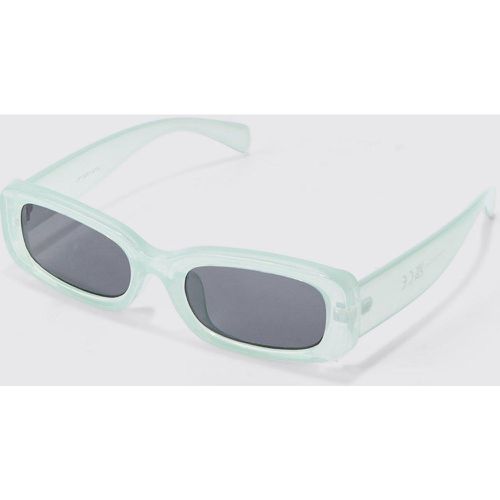 Rectangular Sunglasses In Blue - boohoo - Modalova