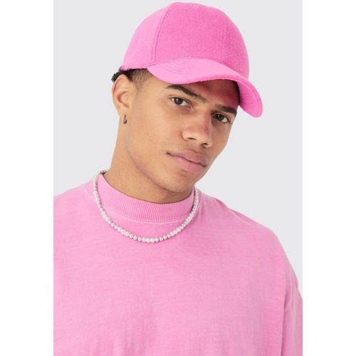 Towelling Cap In Pink, Pink - boohoo - Modalova