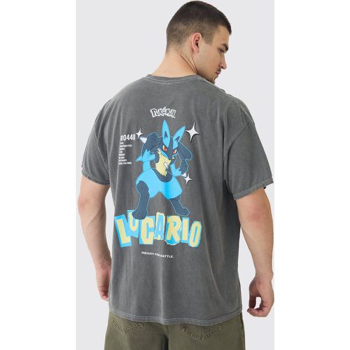 Camiseta Tall De Pokemon Lucario - boohoo - Modalova