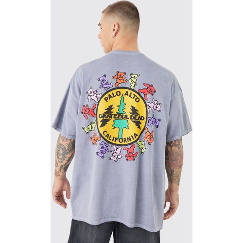Oversized Greatful Dead Band Wash License T-shirt - boohoo - Modalova