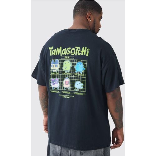 T-shirt Plus Size nera ufficiale con stampa Tamogotchi - boohoo - Modalova