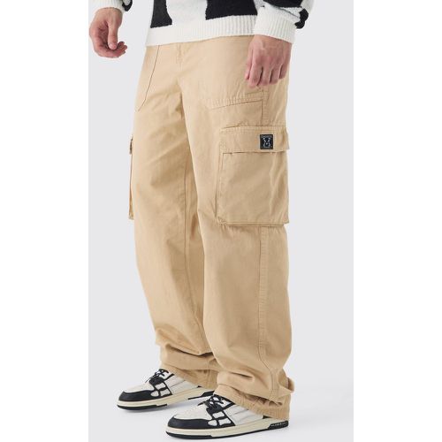 Pantalón Tall Cargo Holgado Con Cintura Fija - boohoo - Modalova