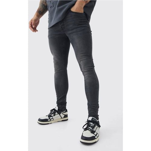 Jeans Super Skinny Fit in Stretch antracite - boohoo - Modalova