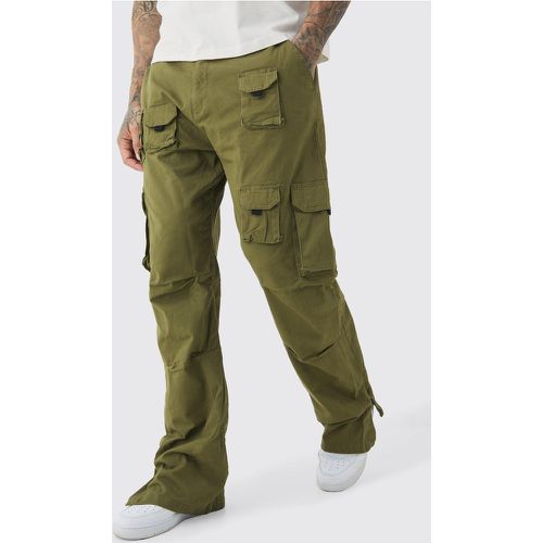 Pantalón Tall Cargo Holgado Con Abertura En El Bajo - boohoo - Modalova