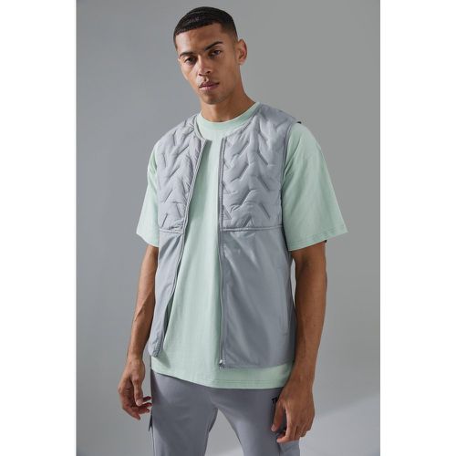 Chaleco Man Active Acolchado, Gris - boohoo - Modalova