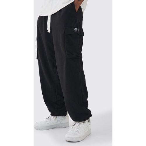 Pantalón Deportivo Tall Cargo Oversize Con Etiqueta De Tela - boohoo - Modalova