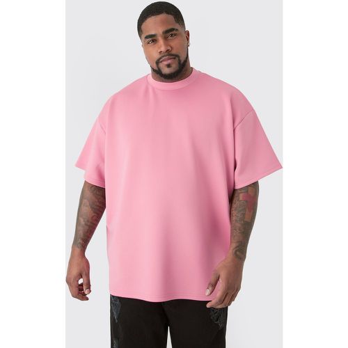 Plus Oversized Scuba T-Shirt, Pink - boohoo - Modalova