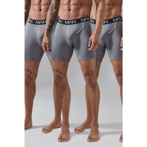 Boxer Man Active per alta performance da 7 pollici - set di 3 paia - boohoo - Modalova