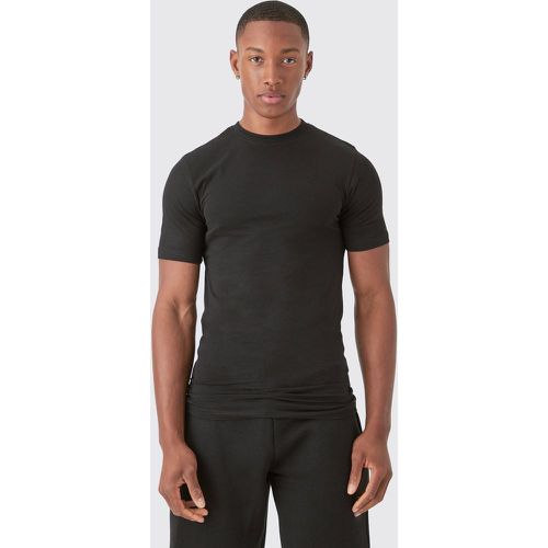 Basic Muscle Fit T-Shirt, Negro - boohoo - Modalova
