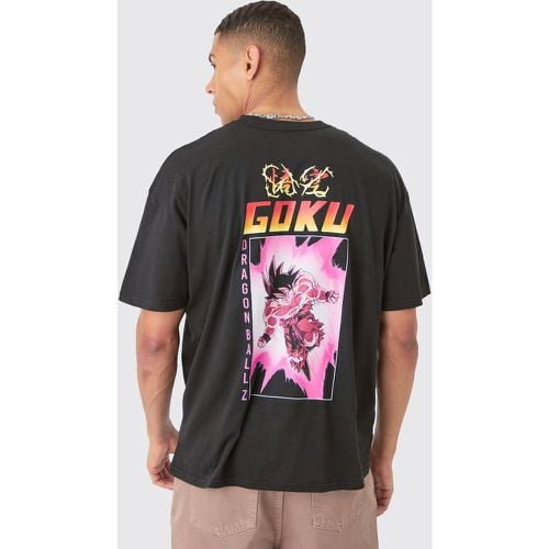 Camiseta Oversize Con Estampado De Dragon Ball Z - boohoo - Modalova
