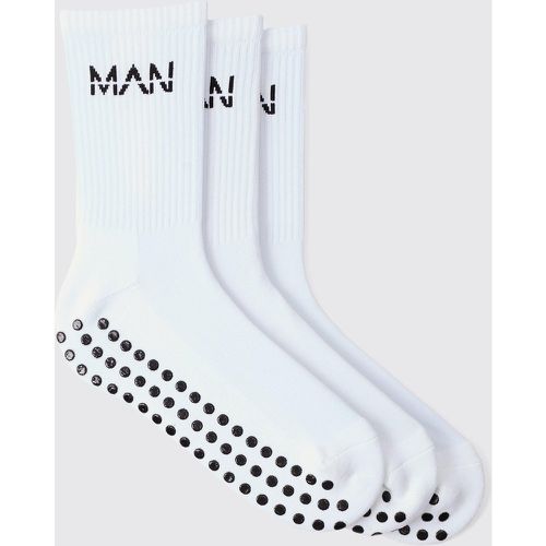 Calzini Man Active con grip imbottito - set di 3 paia - boohoo - Modalova