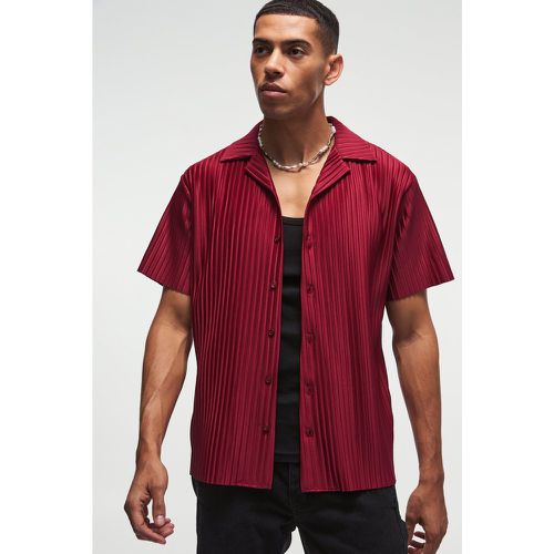 Camisa Regular Plisada Con Solapas - boohoo - Modalova