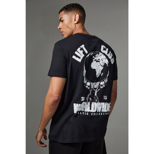 T-shirt oversize Man Active Lift Club Worldwide - boohoo - Modalova