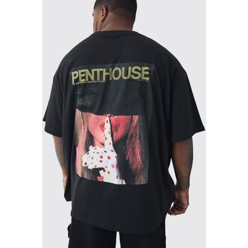 Camiseta Plus Oversize Con Estampado De La Revista Penthouse - boohoo - Modalova