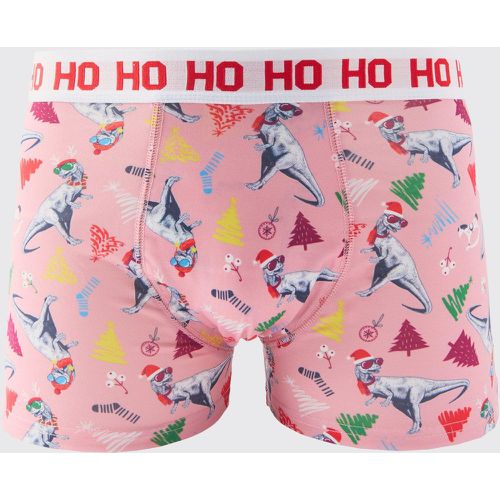 Bóxers Navideños Con Estampado De Dinosaurio - boohoo - Modalova