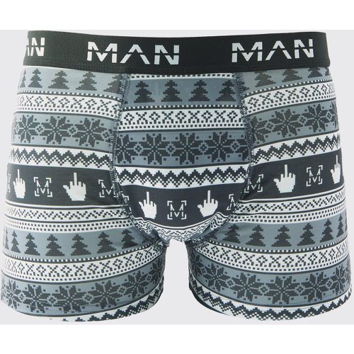 Boxer natalizi Man monocromatici - boohoo - Modalova