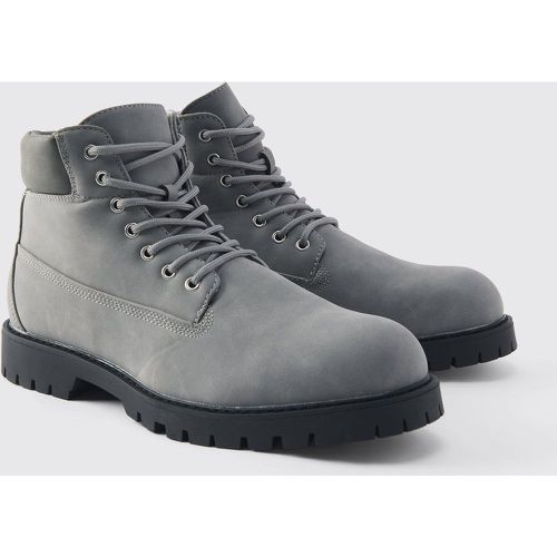 Botas Estilo Obrero, Gris - boohoo - Modalova