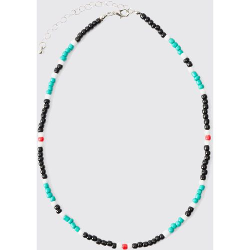 Bead Necklace In Teal, Verde - boohoo - Modalova