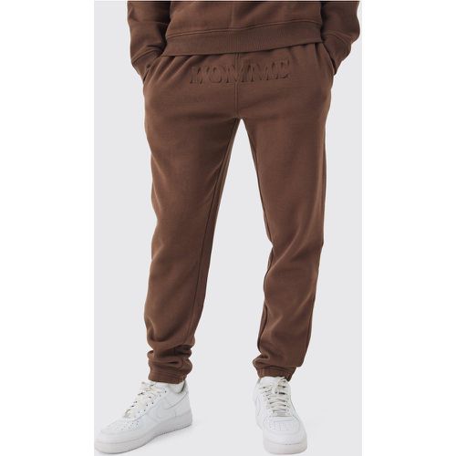 Pantalón Deportivo Regular Mixto En Relieve - boohoo - Modalova