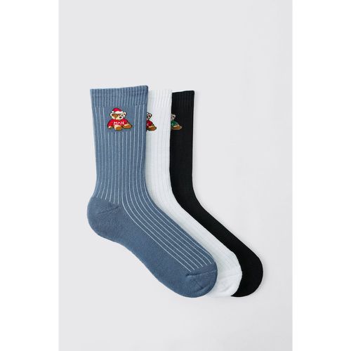 Pack Teddy Bear Christmas Socks - boohoo - Modalova