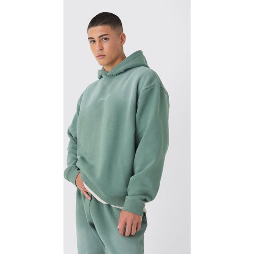 Sudadera Oversize Man Con Capucha Y Lavado A La Piedra - boohoo - Modalova