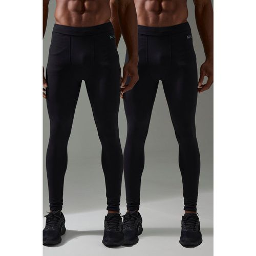 Pack De 2 Leggings Man Active Interiores - boohoo - Modalova