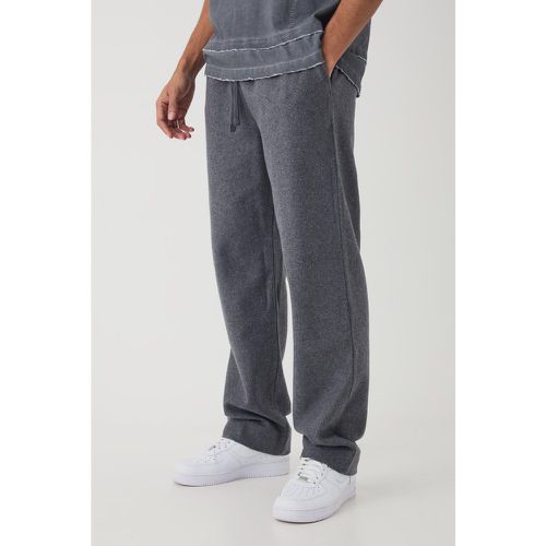 Pantaloni rilassati Regular Fit effetto lana - boohoo - Modalova