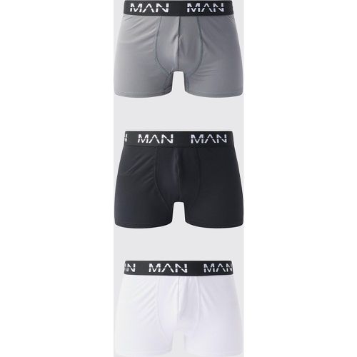 Boxer Man Active per alta performance - set di 3 paia - boohoo - Modalova