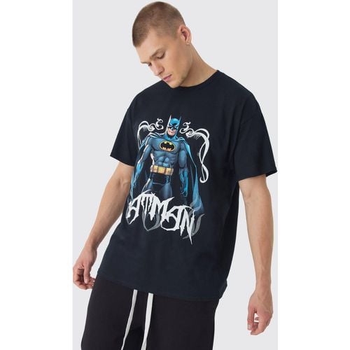 T-shirt oversize ufficiale con stampa gotica di Batman - boohoo - Modalova