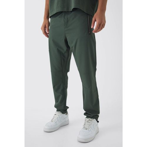 Pantalón Pitillo Elástico Utilitario Con Cremallera Y Bolsillos - boohoo - Modalova